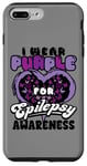 Coque pour iPhone 7 Plus/8 Plus Wear Purple Epilepsy Awareness Support Squad Butterfly Heart