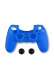 Spartan Gear - Controller Silicon Skin Cover And Thumb Grips (compatible With Playstation 4) (colour: Blue)