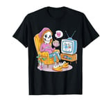 Murder Shows & Comfy Clothes Skeleton Design for Moms T-Shirt