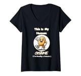 Womens This Is My Human Costume - Funny Potato Halloween Design V-Neck T-Shirt