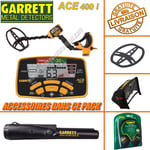Garrett - Détecteur De Métaux Ace 400 i avec 3 Accessoires Inclus (casque audio, protège disque, protège pluie boîtier)+ Propointer 2