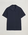 BOSS BLACK Pye Terry Knitted Polo Dark Blue