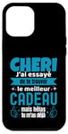 Coque pour iPhone 12 Pro Max Cadeau Original Chéri Saint Valentin Amour Couple Humour