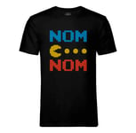 T-Shirt Homme Col Rond Pac-Man Nom Nom Jeux Vidéo Retro Gaming 8 Bit