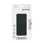 Essentials Samsung Galaxy A33 PU wallet  detach 3 cards Green