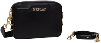 Replay Women's Fw3697 Shoulder Bag, 0098 Black, UNIC