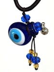 Evil Eye Bottle Pendant Necklace Poison Perfume Bottle Stash Pill Glass Lucky