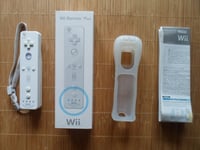 Manette Contrôleur Wiimote Pour Console Nintendo Wii + Motion Plus + Etui Silicone