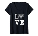 Womens Love Padel Practice V-Neck T-Shirt