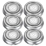 6 Pack Replacement Shaver Heads for Philips Aquatouc, Series 1000, 2000, 3000, 5000 Replacement Blades for Philips, Electric Shaver Heads Compatible with Phillips Series AT8xx/AT7xx/PT8xx/PT7xx