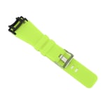 Silicone Watch Band Stainless Steel Buckle Smartwatch Replacement Band