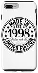 Coque pour iPhone 7 Plus/8 Plus Fabriqué en 1998 Édition limitée Retro Not Old