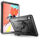 Supcase Unicorn Beetle Pro Series Full-Body Rugged Kickstand Protective Case for 11-Inch Apple iPad Pro (2018), Black