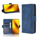 Yhteensopiva Xiaomi Poco X3 Pro Wallet Case Pu -nahkaisten korttipaikkojen kanssa.