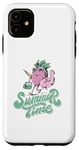 Coque pour iPhone 11 Motif été et vacances avec figurine amusante d'ananas