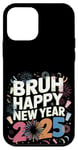 iPhone 12 mini Retro Bruh Happy New Year 2025 Happy New Years Eve Party Case