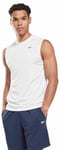 Reebok Train Slvls TECH TEE White Male Training T-Shirts