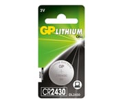 GP Batteries – CR2430 Lithium Coin, 1 Pack (B) (2185)