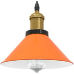 Taklampa vidaxl - Höjdjusterbar e27 glans orange ø 22 cm metall