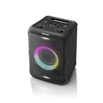 Panasonic SC-BMAX5E-K Enceinte Portable avec Bluetooth, Lumières Intégrées, 75W, USB, Entrée Optique pour TV, Entrées Guitare et Micro pour Karaoké, Noir