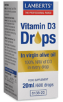 Lamberts Vitamin D3 Drops 20ml