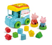 Clementoni Baby 17886 Bus de tri de Formes avec Peppa Pig – Jeu à emboîter avec Formes et Trous pour favoriser la motricité et la Coordination pour Les Enfants à partir de 9 Mois