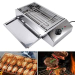 Stainless Steel Electric Barbecue Grill 2800W Smokeless 50‑300℃