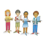 Janod - Un Jour… A l'Ecole - Jouet d'Imitation Métier - 250 Accessoires Inclus - Grands Personnages 65 cm - Développe l'imagination - Certifié FSC - Dès 3 Ans, J06623