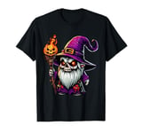 Scary Halloween Gnome Witch Hat Costume Spooky Season T-Shirt