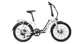 Velo electrique pliant flebi swan 24  white   roues 24