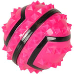 Flamingo JCHIEN TPR Spiky Ball Rose Jouet Chien 10CM