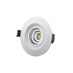 M-Penny fast 7,4W slimmad LED spotlight 2700/3000K IP44 (Färgtemperatur: 2700K)