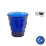 6x Verre Duralex Picardie Saphir 25Cl Verre Trempé