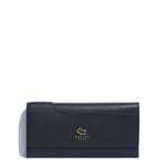 Radley Black Purse Large Envelope Flapover Womens Leather Pockets RRP £89