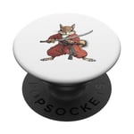 Anime Samurai Squirrel Warrior Kids PopSockets PopGrip Adhésif