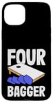 Coque pour iPhone 15 Plus Planche Four Bagger Cornhole Fun Sport Vibes