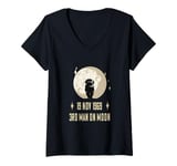 Womens Moon Landing Apollo Third Man on Moon in November 1969 V-Neck T-Shirt