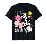 Farm Animals 2 Year Old It's My 2nd Birthday Party Bday Girl T-Shirt