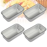 4 Pcs Baking Trays for Oven Non Stick Loaf Tin Ninja Dual Air Fryer Cake Pan