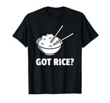 Cute Rice Design For Men Women White Food Cooker Rice Lover T-Shirt