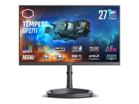 Cooler Master Tempest Gp2711 - Led-Skärm - Spel - 27" - 2560 X 1440 2K @ 165 Hz - Va - 1500 Cd/M² - 3000:1 - Hdr1000 - 1 Ms - 2Xhdmi, Displayport, Usb-C - Högtalare