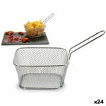 Basket for Presenting Aperitifs Silver Iron 24 x 13 x 11 cm [24 Units]