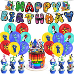 Roblox Rainbow Friends 2 Tema Party Supplies Kit Ballonger Set