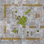 Kraken Wargames Tapis de Jeu-Industrial Grounds 4 x 4, Zubehör