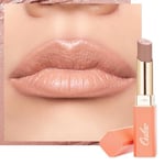 Oulac Nude Moisturising Lipstick -Matte Lipstick for Women, Peach Nourishing Lip Care, Satin Matte Finish, Creamy Texture, Highly Pigmented, With Shea Butter, Vegan Clean Beauty 4g SG02 Bodylicious