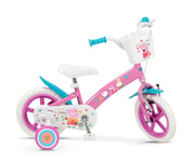 Toimsa Peppa Pig Bike Pink 12" Childrens Girls Bicycle Removable Stabilisers