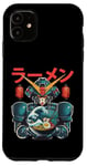 Coque pour iPhone 11 Ramen japonais Mecha Robot Géant La Grande Vague Anime