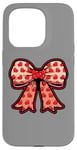 Coque pour iPhone 15 Pro Valentines Day Coquette Bow Cute Heart Ribbon Love Retro