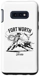 Coque pour Galaxy S10e Rodéo de Fort Worth, Texas, Bull Rider, Steer Wrangler Cowboy