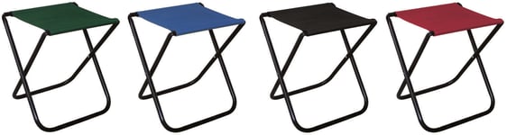 TABOURET PLIANT BUTTERFLY CAMPING EN ACIER ET TISSU 34x32xH40 cm - 1 pièce